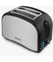 Toaster BROCK BT 1003 SS, 800W, inox – 6 trepte de rumenire, funcții reheat & defrost 
